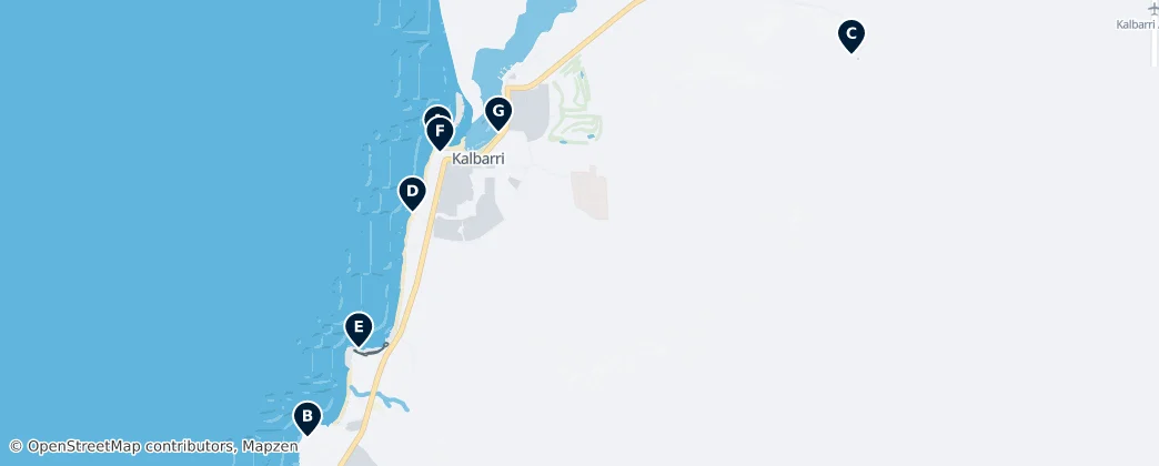 Kalbarri Essentials — 地图