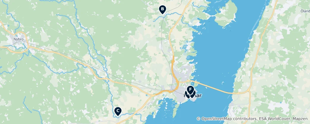 Mapa Kalmar kommun Essentials