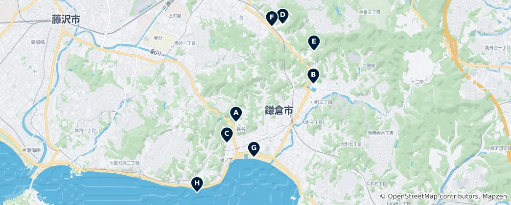 Mapa Kamakura's Absolute Essentials