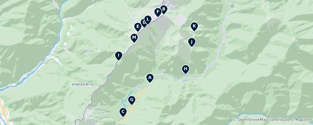 Mapa Best of Kamikochi
