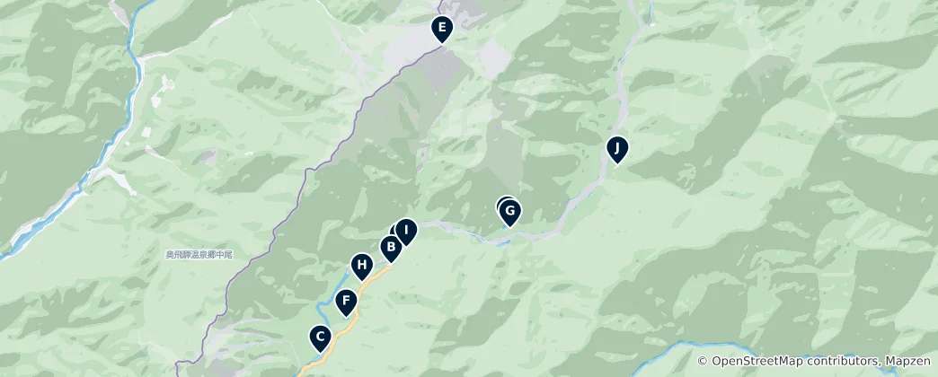 Map of Kamikochi Must-Sees