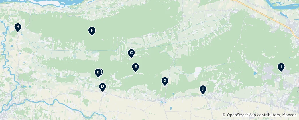Mapa Kampinos National Park Essentials
