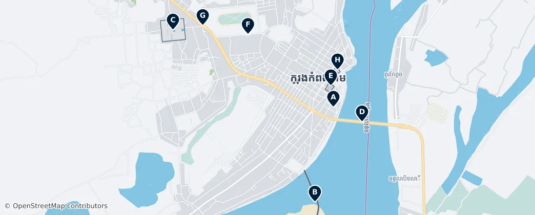 Kampong Cham Unmissables — Map