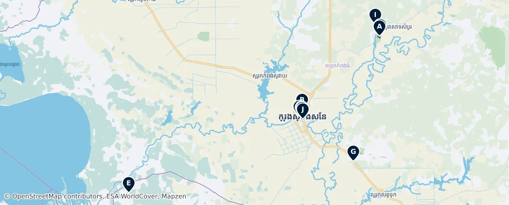 Kampong Thom Essentials — Map