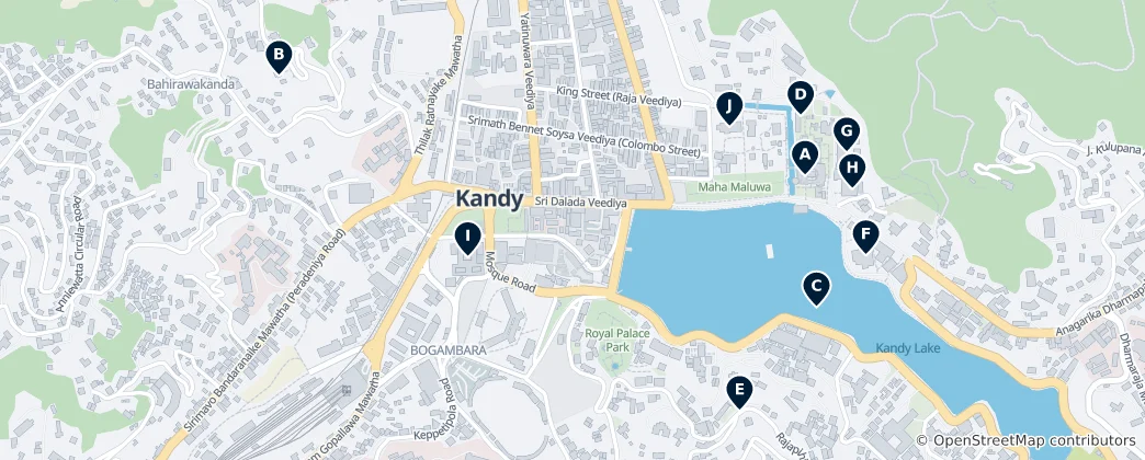 Térkép: Kandy Essentials