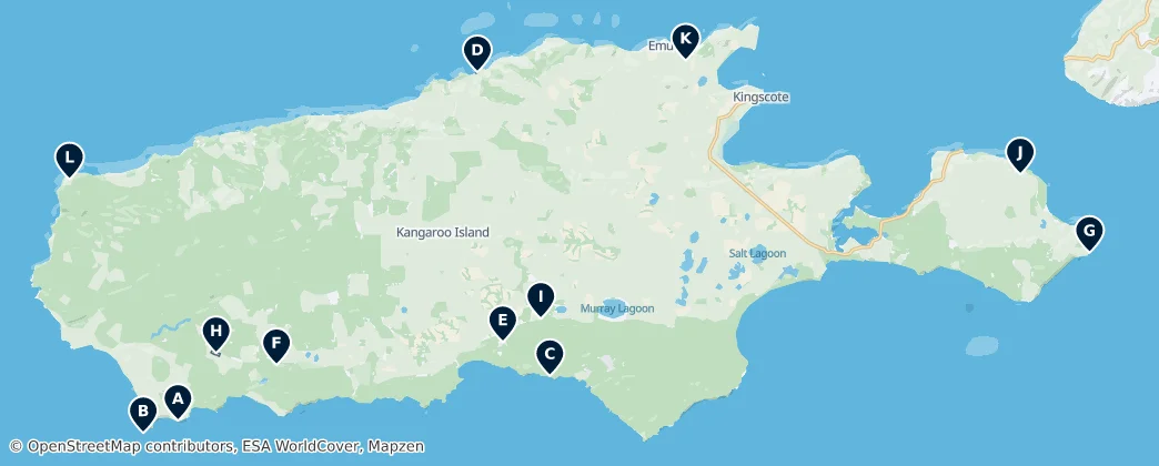 Kangaroo Island Essentials — Map