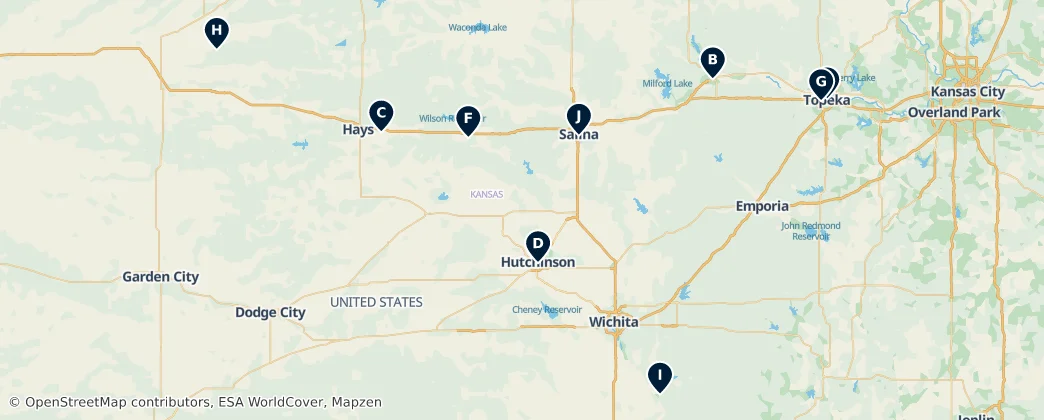 Historic Churches & Landmarks – Mapa