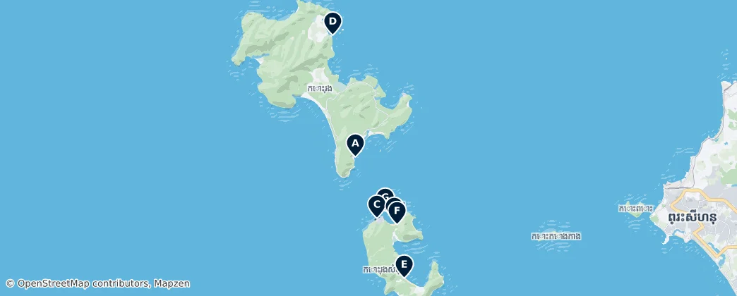Diving & Snorkeling — Map