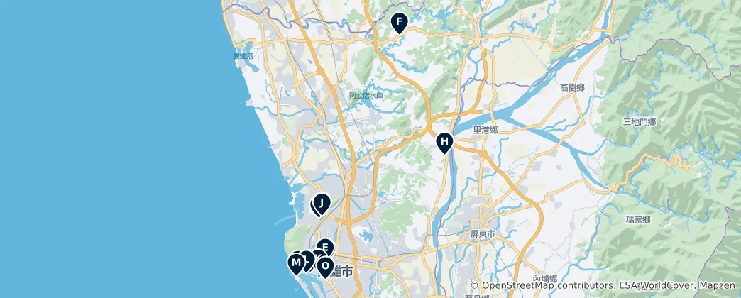 Mapa Kaohsiung City: The Absolute Essentials