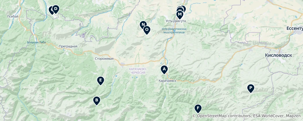 Map of Ancient Ruins and Archaeological Sites