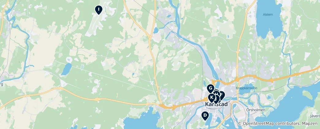 Mappa di Karlstads kommun Essentials
