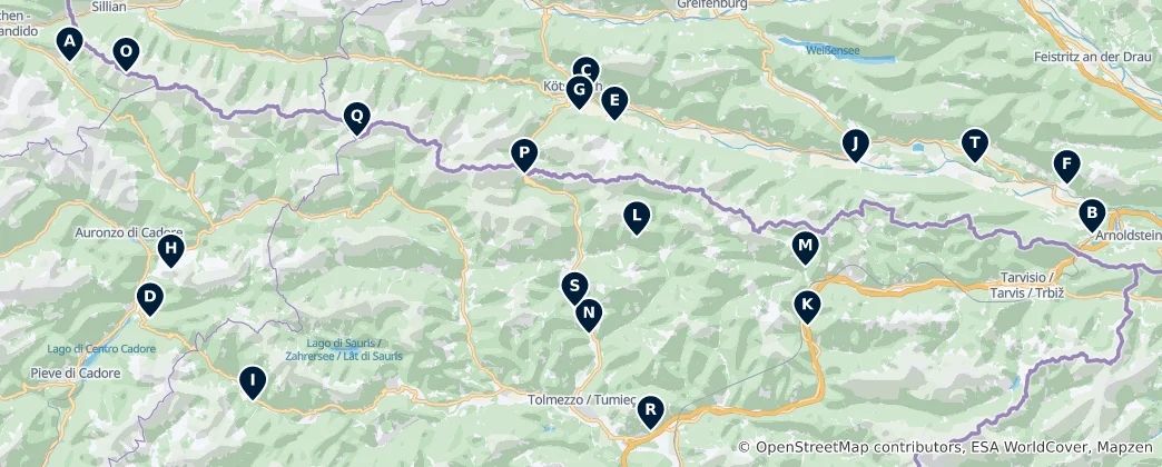 Mapa Historic Sites