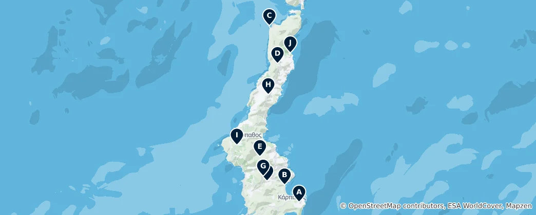 Kaart van Greek Orthodox Churches