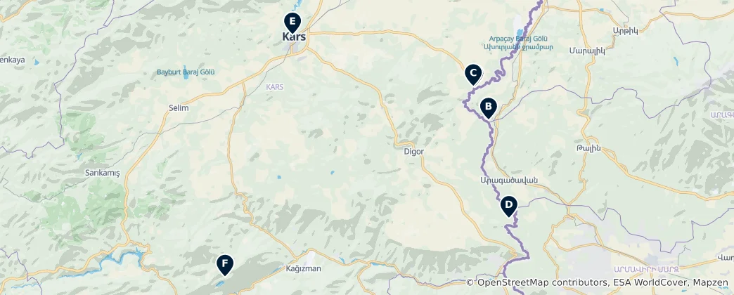 Mapa Sacred Sites