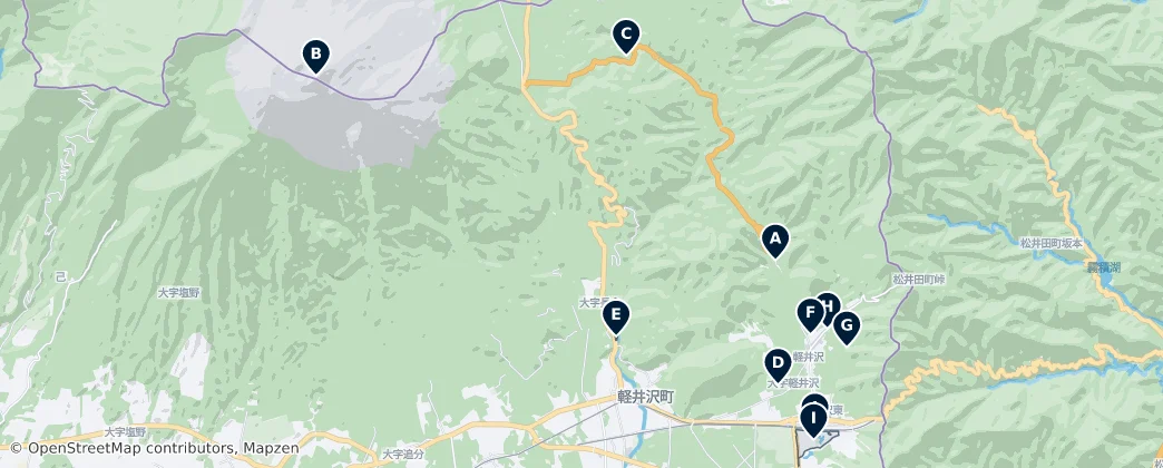 Karuizawa's Absolute Essentials — Mapa