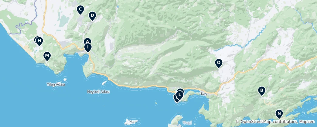 Map of Best Guest Houses & Resorts
