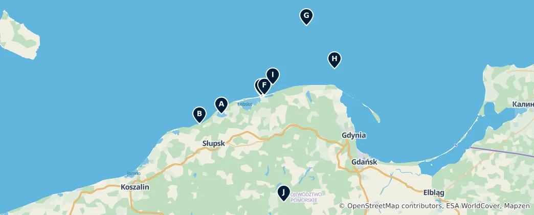 Map of Lakeside Adventures and Campsites