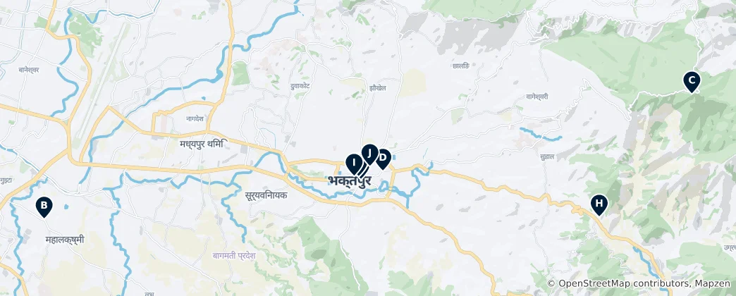Mapa Kathmandu Valley Essentials