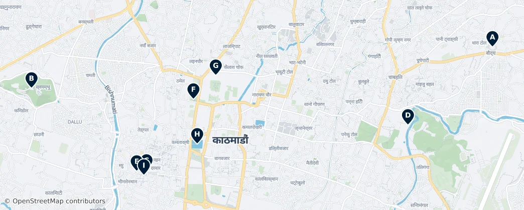 Kathmandu Essentials — mapa