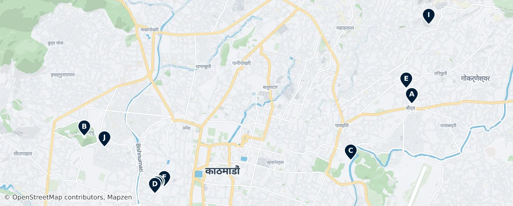 Temples and Monasteries — mapa