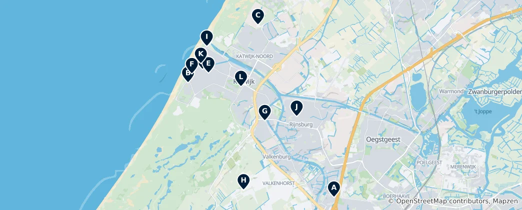 Kaart van Katwijk Essentials