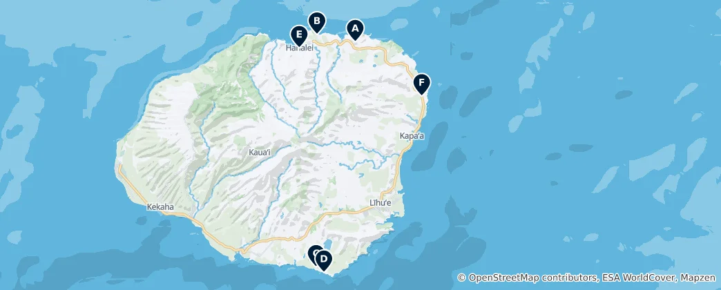 Mapa Taste of Hawaii