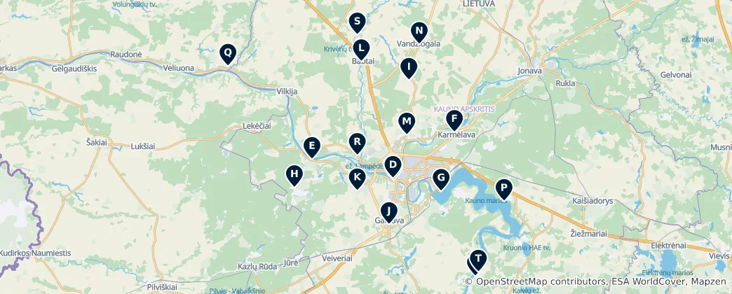 Map of Historic Churches and Chapels