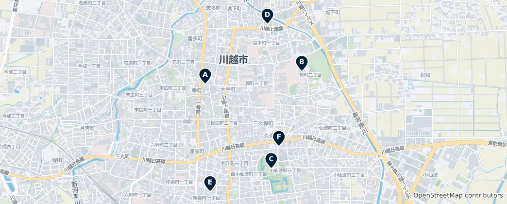 Mappa di Kawagoe Essentials