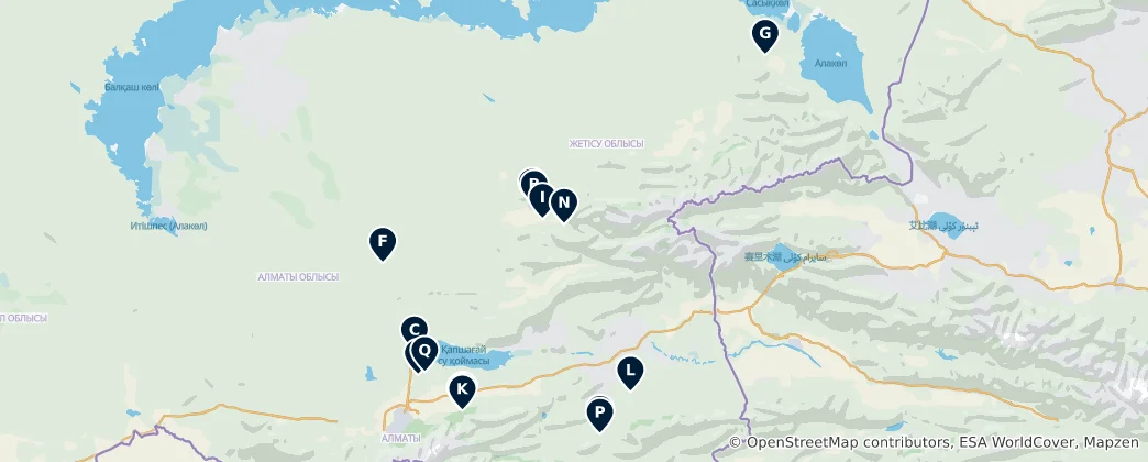 Map of Notable Religious Sites