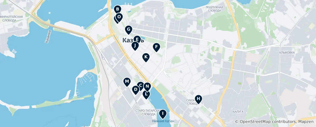 Karte von Versteckte Juwelen von Kasan