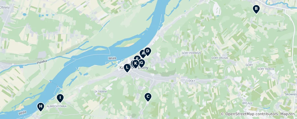 Mapa gmina Kazimierz Dolny Essentials
