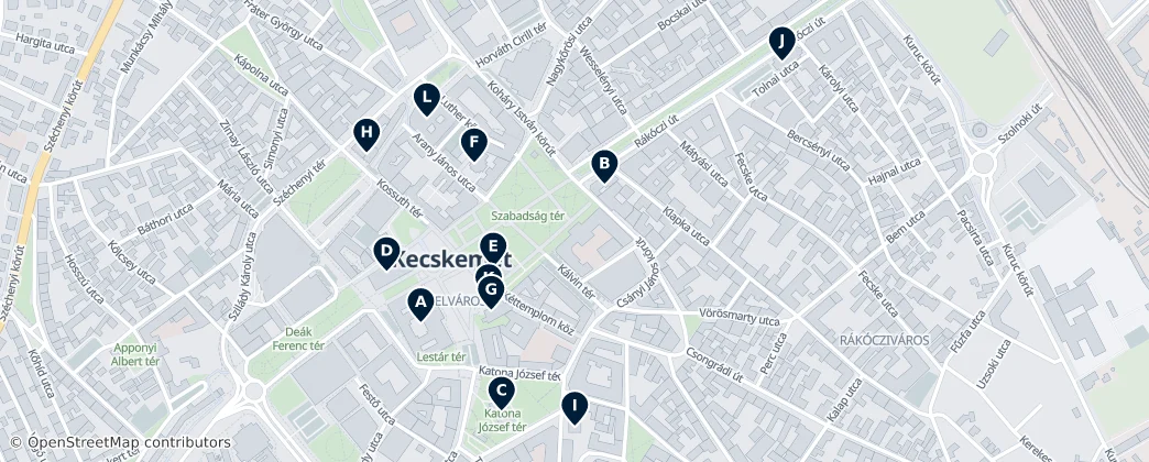 Kecskemét Essentials — mapa