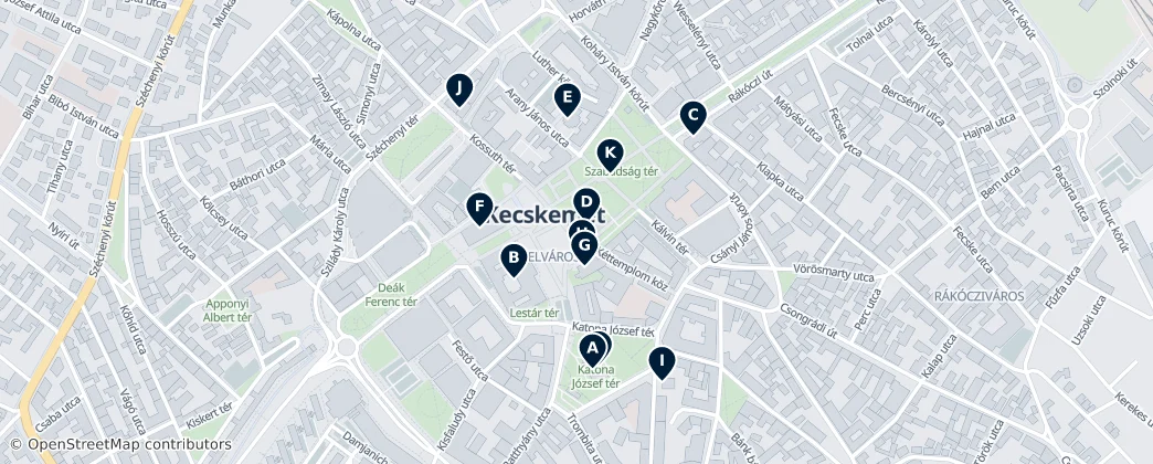 Kecskemét Essentials — 지도