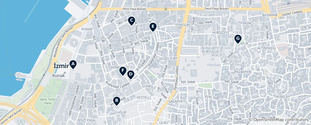 Mappa di Historic Mosques