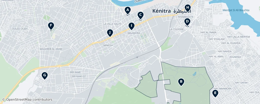 Kenitra Essentials – Mapa
