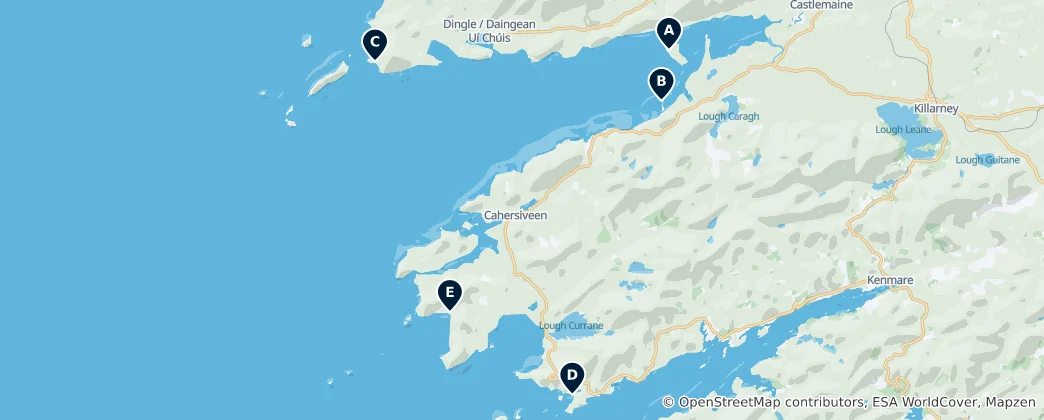 Mapa Best Beaches