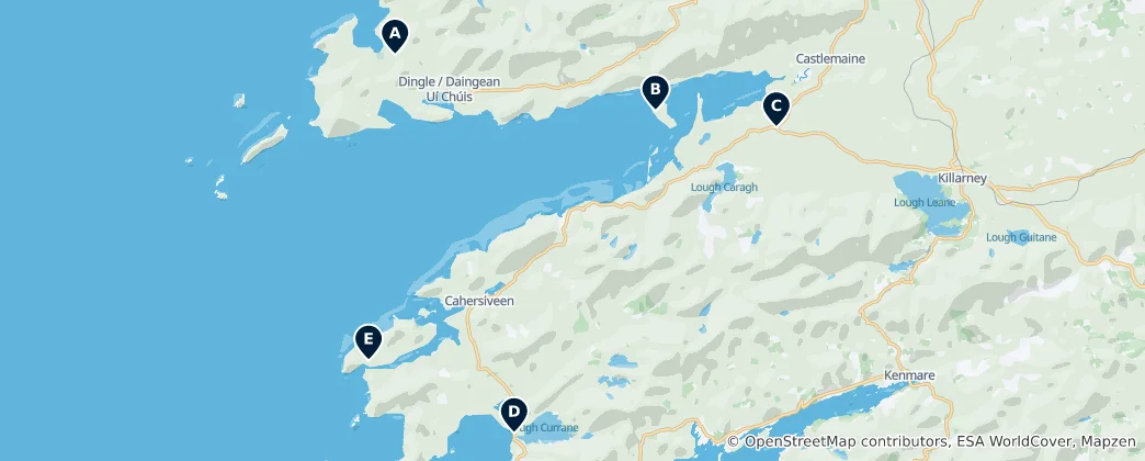 Карта Kerry's Hidden Gems