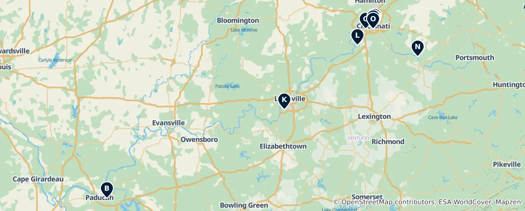 Mapa Historic Sites & Monuments