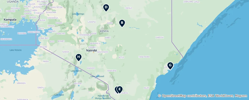 Map of Kenya Essentials