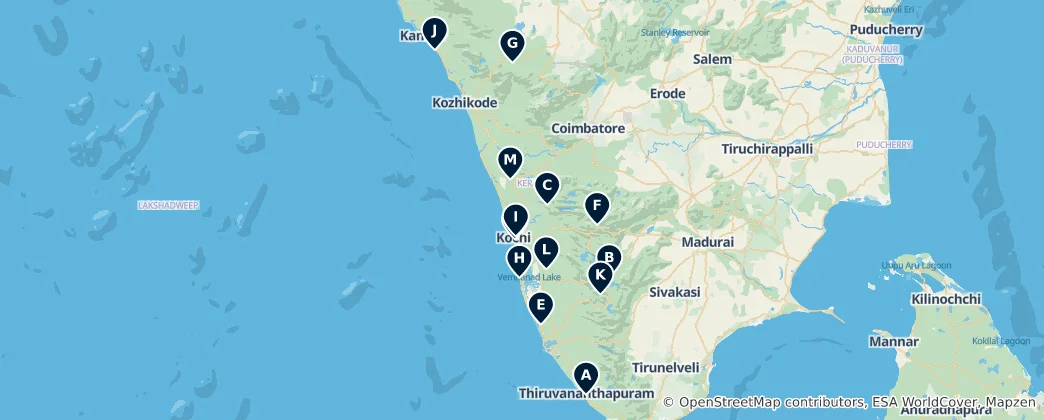 Mapa Kerala's Unmissable Treasures
