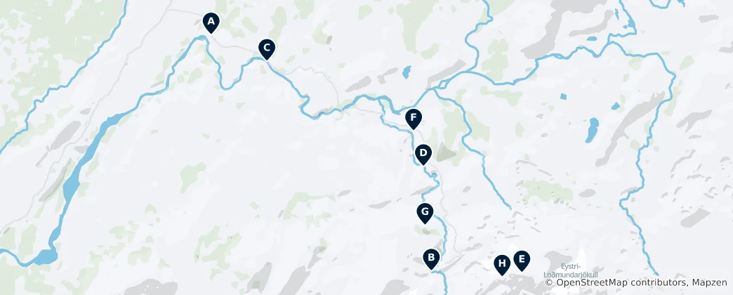 Mapa Kerlingarfjöll Essentials