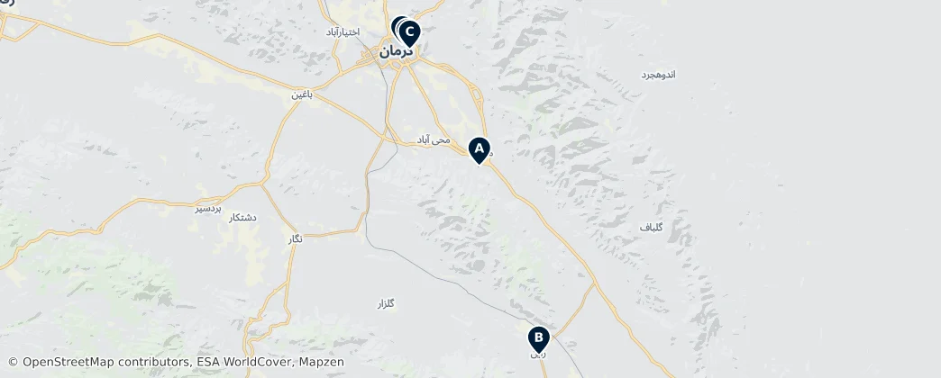 Historic Kerman Heritage – Mapa