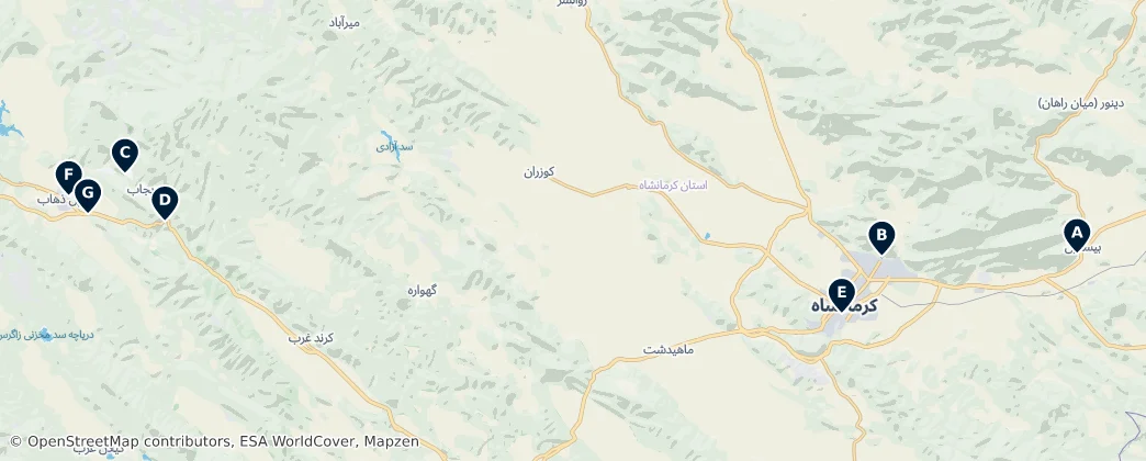 Kermanshah Province Essentials — 지도