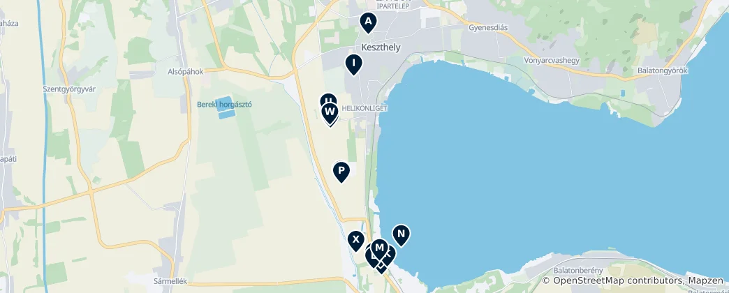 Mapa Hungarian Heritage Sites