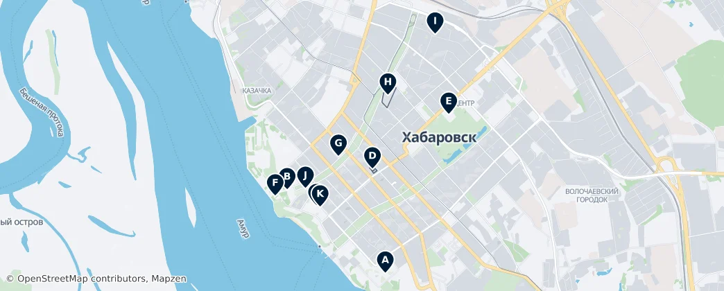 Khabarovsk Essentials — 地图