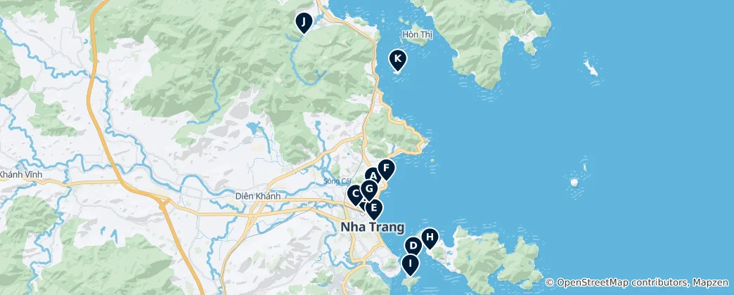Mappa di Khánh Hòa Essentials