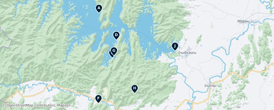 Mapa De Khao Sok National Park: Unmissable Highlights