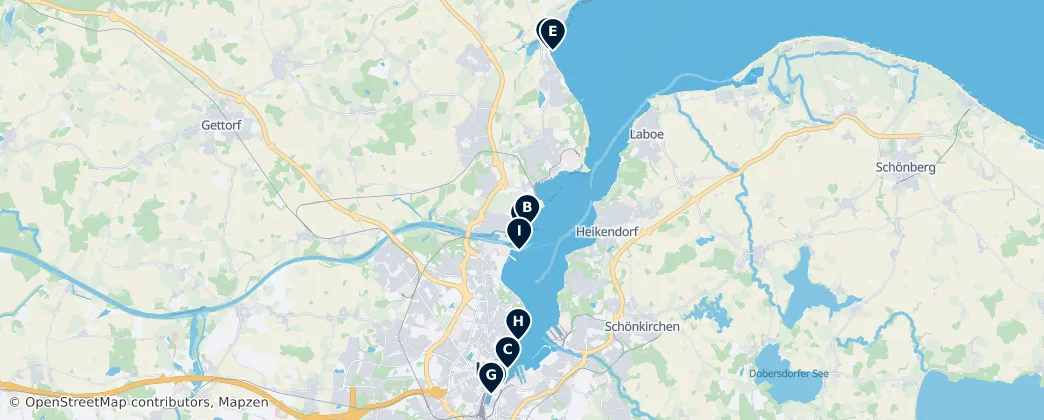 Karte von Maritime Kiel
