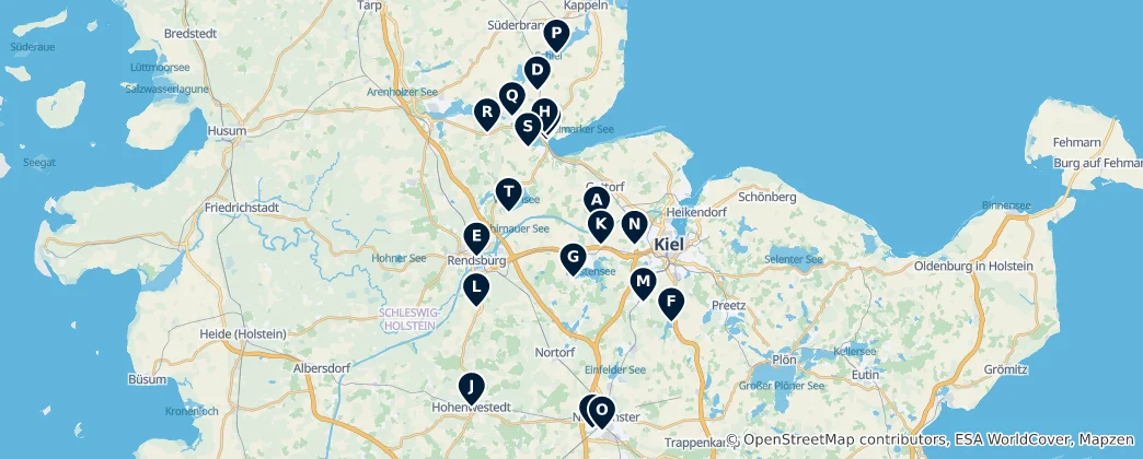 Mapa Historic Churches and Chapels