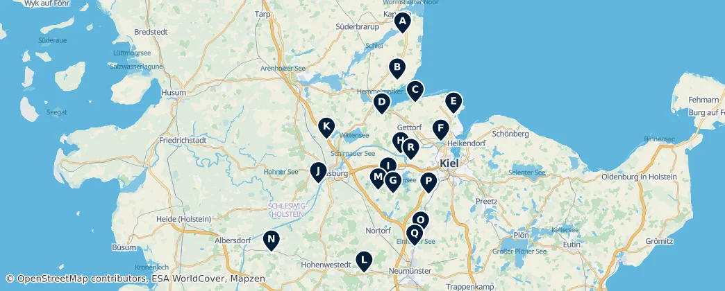 Regional Heritage Sites — Kaart